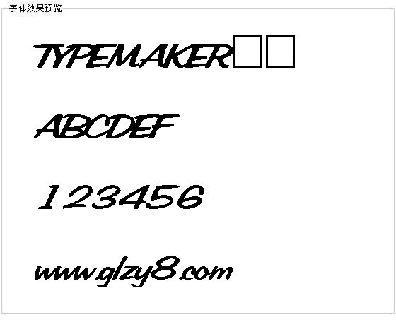 TYPEMAKER字体