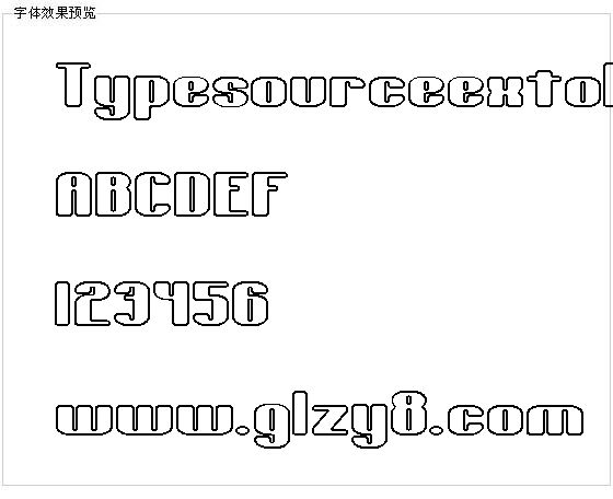Typesourceextol字体