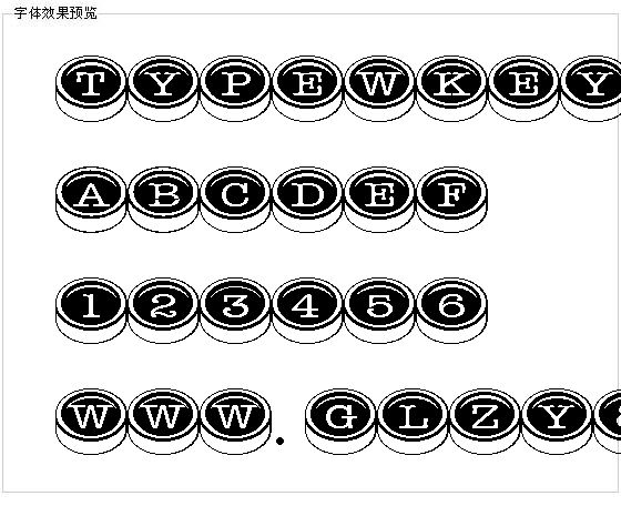 Typewkeys字体