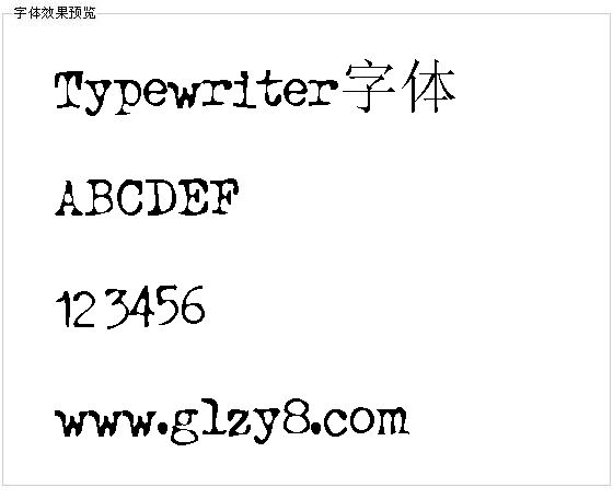 Typewriter字体