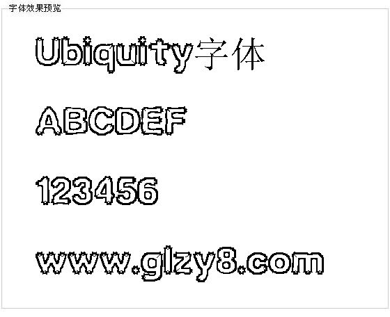 Ubiquity字体