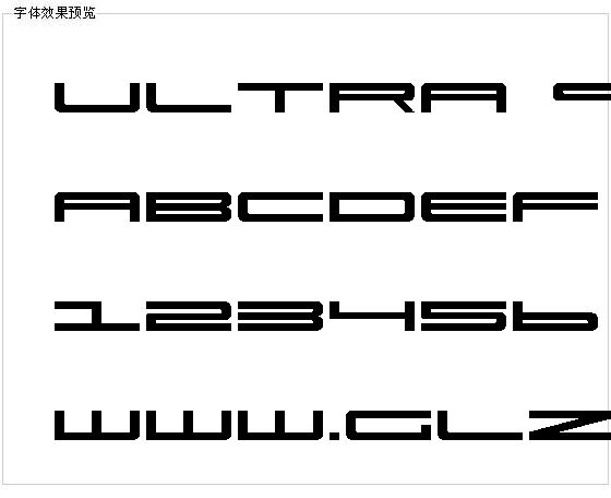 Ultra 911字体