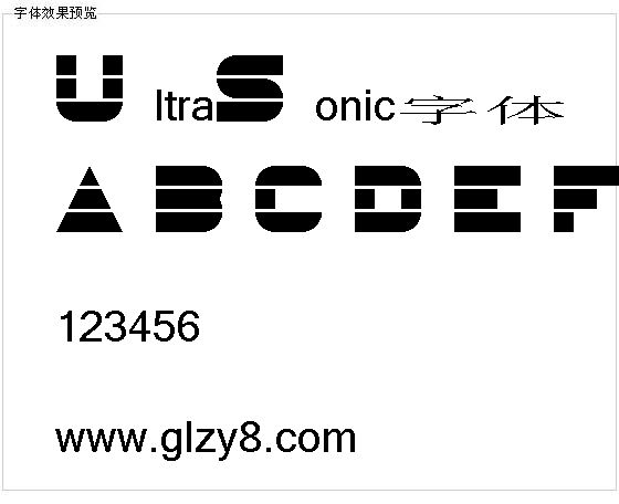 UltraSonic字体