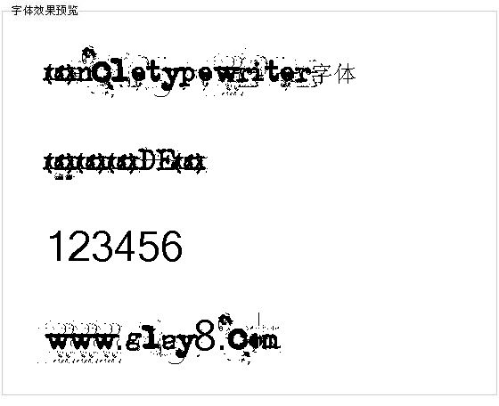 Uncletypewriter字体