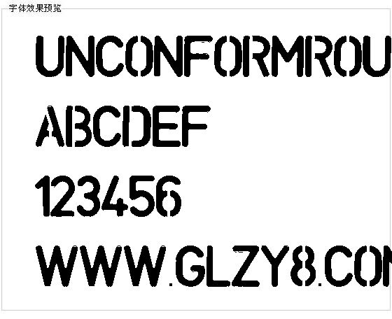 Unconformround字体