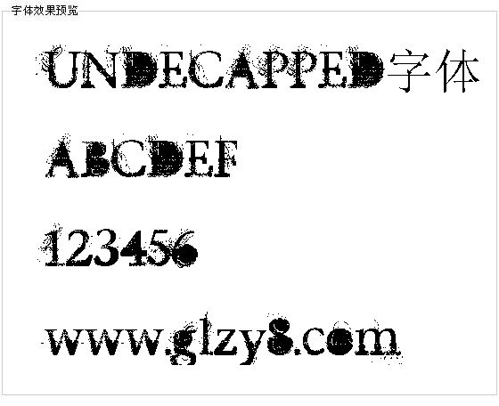 UNDECAPPED字体