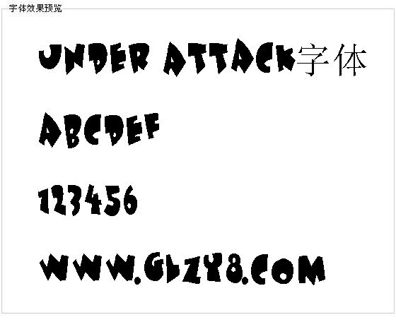 Under Attack字体