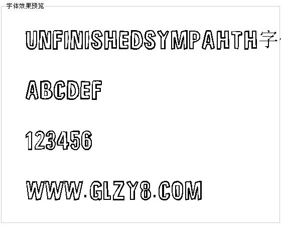 Unfinishedsympahth字体