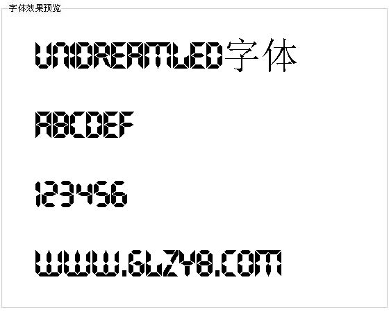 UnidreamLED字体