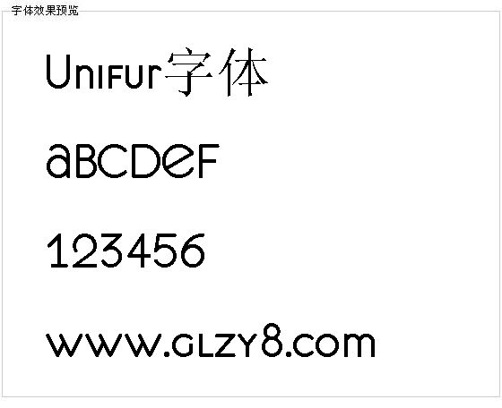 Unifur字体