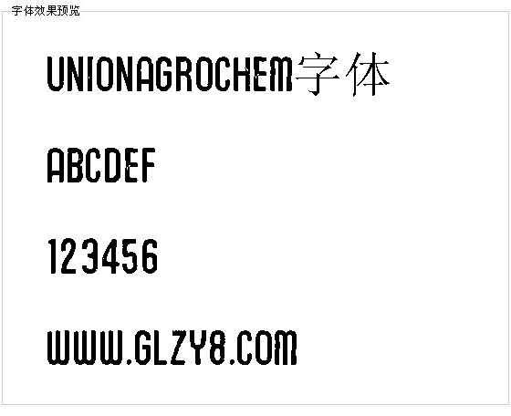 Unionagrochem字体