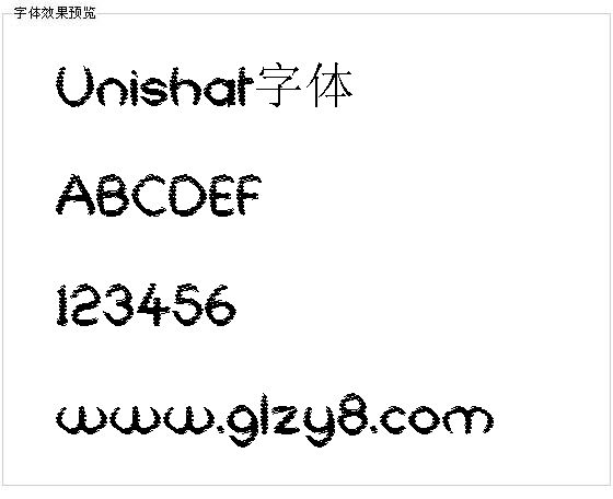 Unishat字体