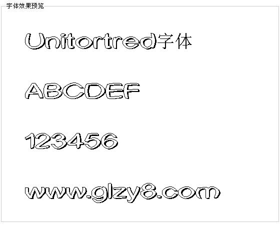 Unitortred字体