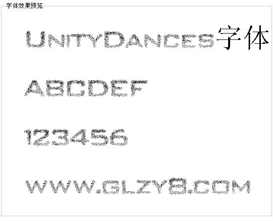 UnityDances字体