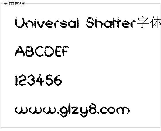 Universal Shatter字体