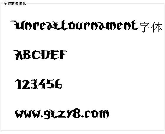 Unrealtournament字体