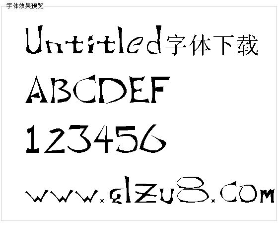 Untitled字体下载