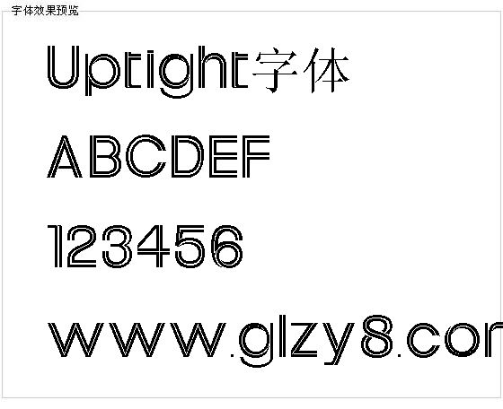 Uptight字体