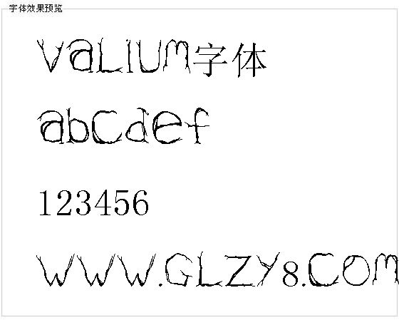 Valium字体