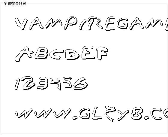 Vampiregames字体