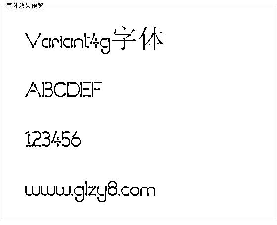 Variant4g字体