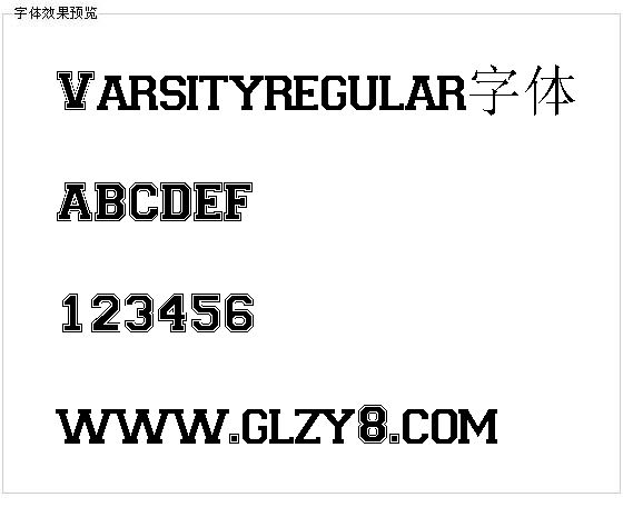 Varsityregular字体