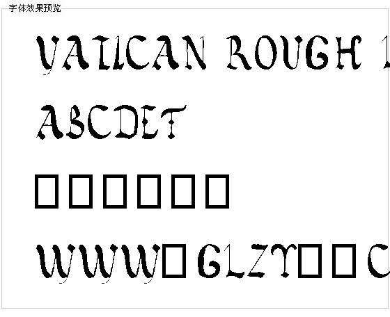 Vatican Rough Letters,8th c字体