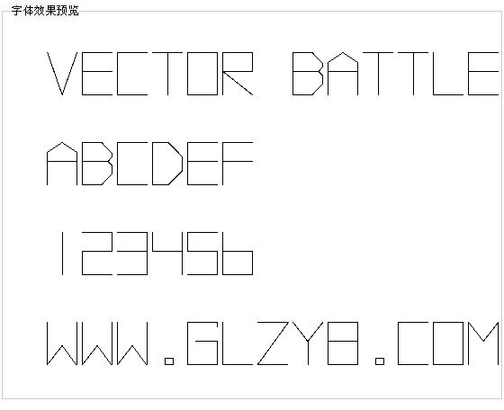 Vector Battle字体