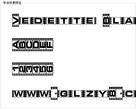 Vedette Blanche字体