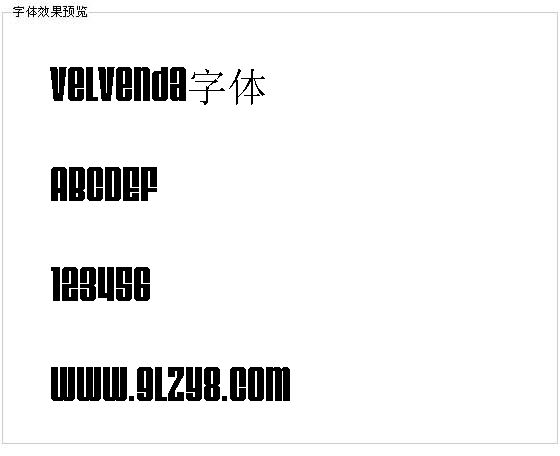 Velvenda字体