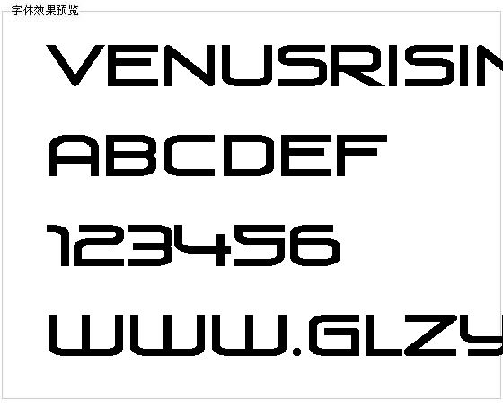 Venusrising字体