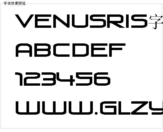 Venusris字体