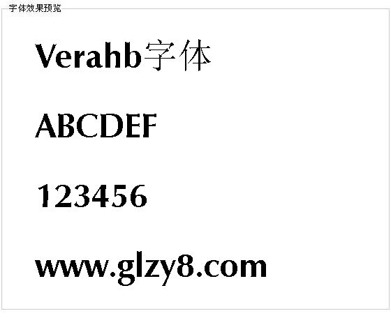 Verahb字体