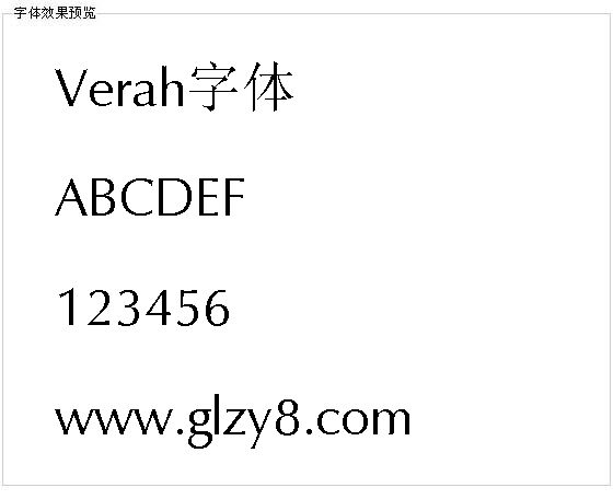 Verah字体