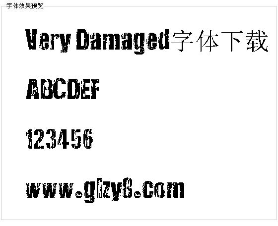 Very Damaged字体下载