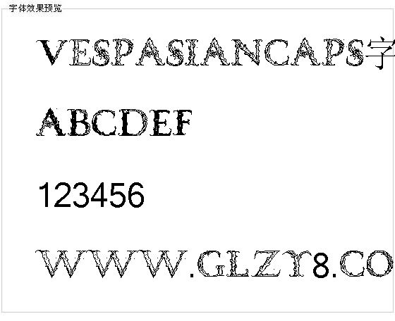 Vespasiancaps字体