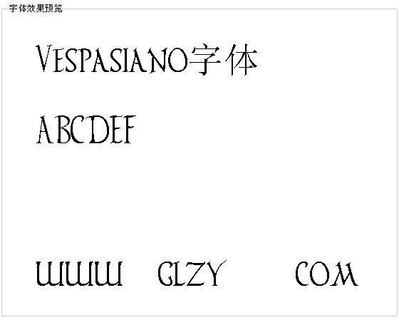 Vespasiano字体