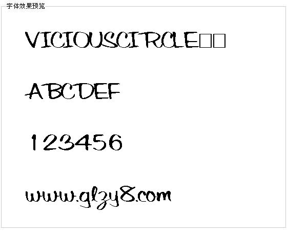 VICIOUSCIRCLE字体