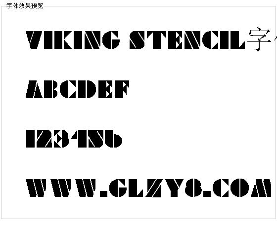 Viking Stencil字体