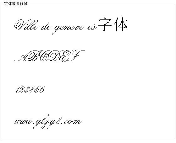 Ville de geneve es字体