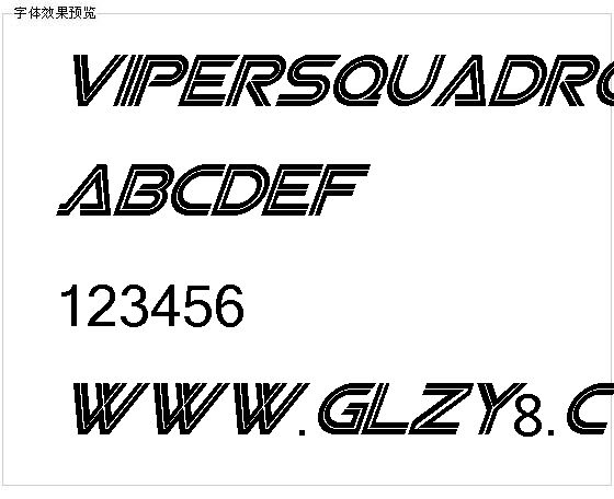 Vipersquadron字体