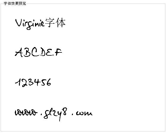 Virginie字体