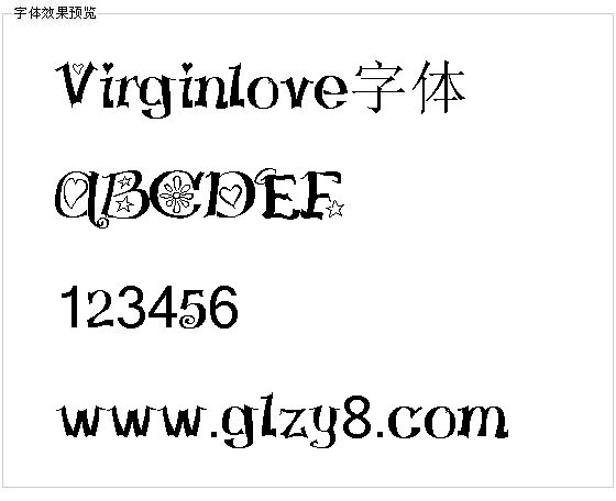 Virginlove字体