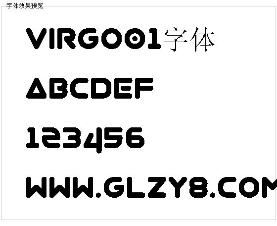 Virgo01字体