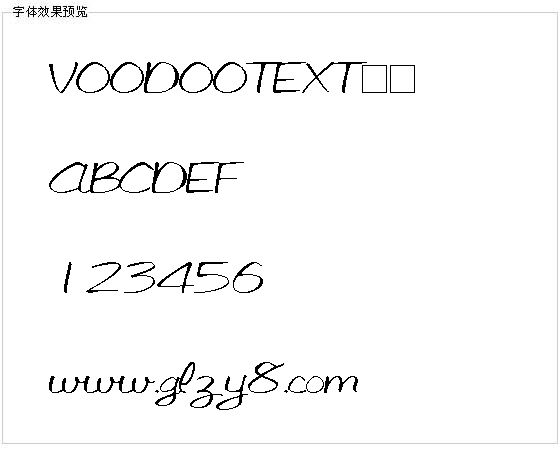 VOODOOTEXT字体