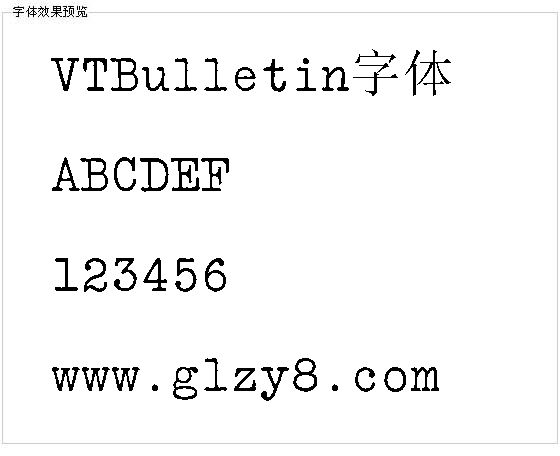 VTBulletin字体