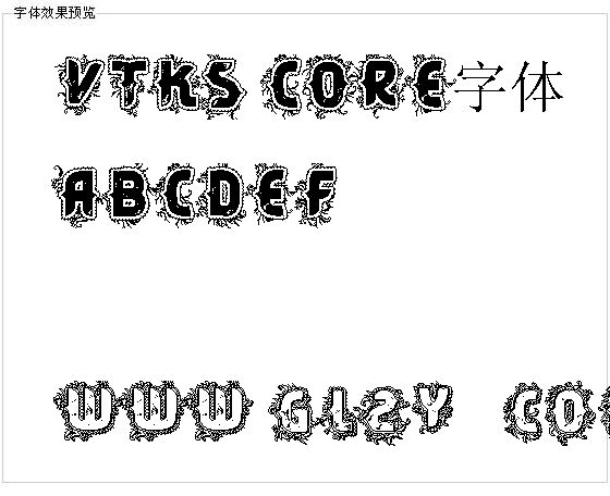 VTKS CORE字体