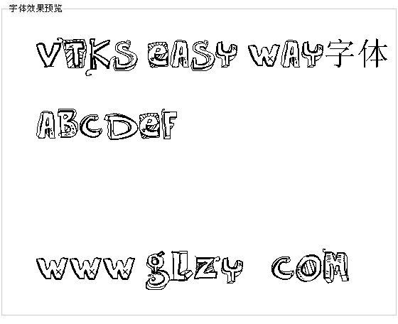 VTKS EASY WAY字体