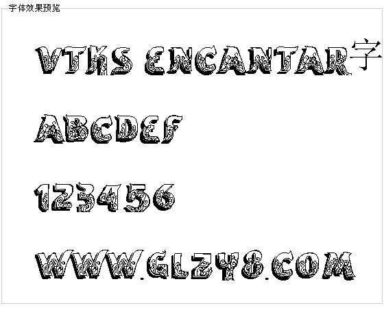 vtks encantar字体