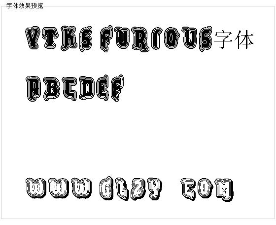 VTKS FURIOUS字体